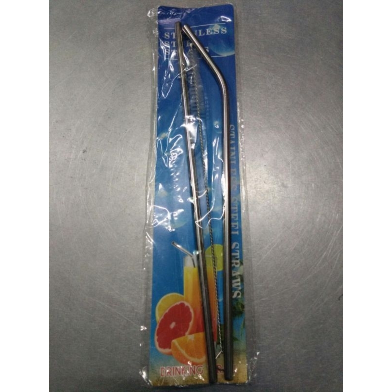 หลอดดูดน้ำ​ 1​ แพ็ค​ มี​ 3​ ชิ้น​ หลอดสแตนเลส​ หลอดแก้วเยติ
