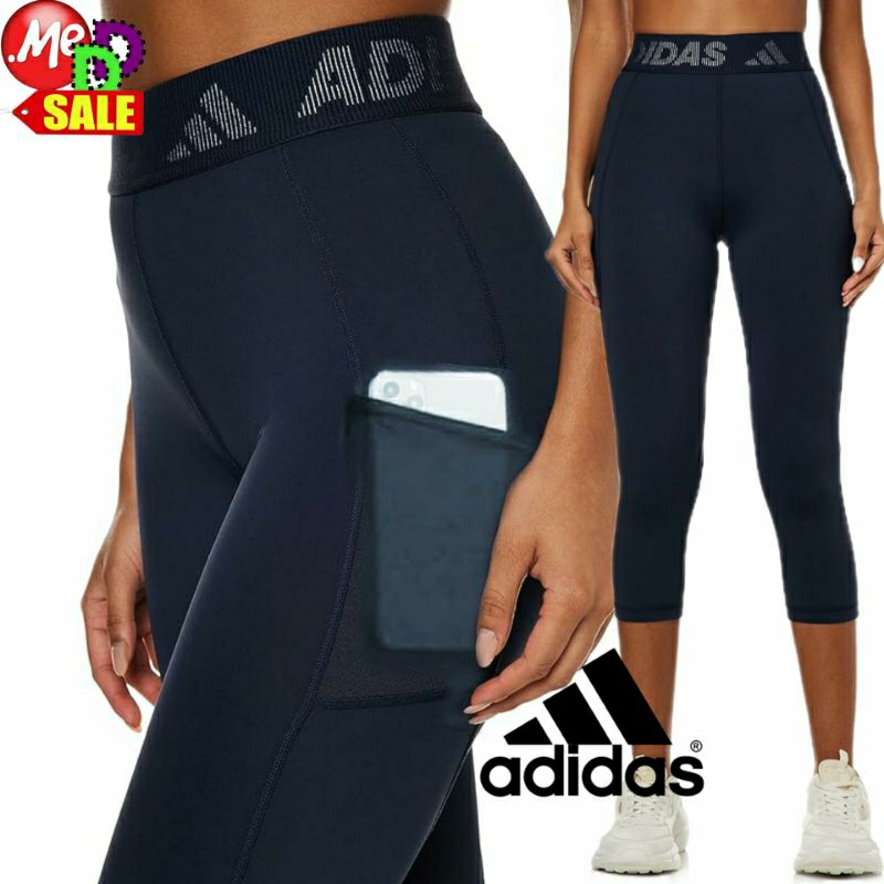 ADIDAS - ใหม่ กางเกงรัดกระชับกล้ามเนื้อรัดรูป ใส่เทรนนิ่ง ADIDAS TECHFIT 3/4 TIGHTS GL0691 H64219 H3