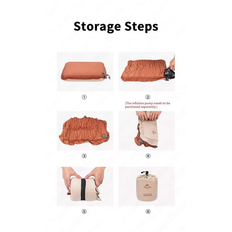 Naturhike หมอนพองลมอัตโนมัติ สินค้าของแท้ ✅ พร้อมส่งทันทีจากไทย ✅