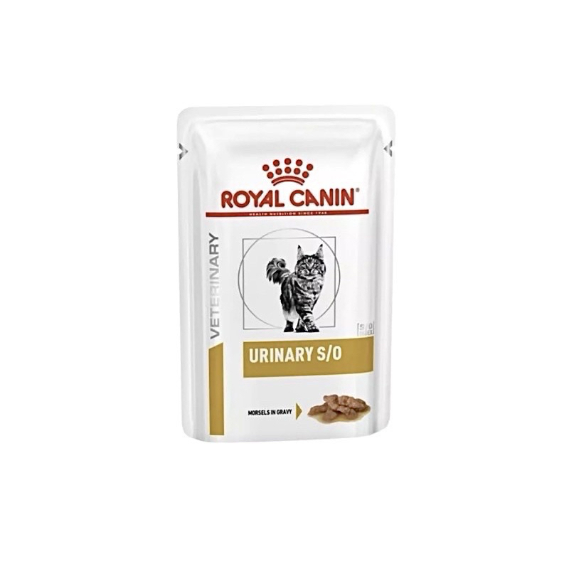 แบ่งขาย 1 ซอง Royal Canin Urinary s/o cat(85g) อาหารแมวโรคนิ่ว ชนิดเปียก (URINARY S/O GRAVY)