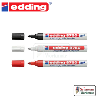 edding 8750 ปากกาเพ้นท์อุตสาหกรรม เขียนอะไหล่ ชิ้นเหล็กเปื้อนคราบน้ำมัน พื้นผิวที่มีฝุ่น ปากกาเพ้นท์ Made in Japan