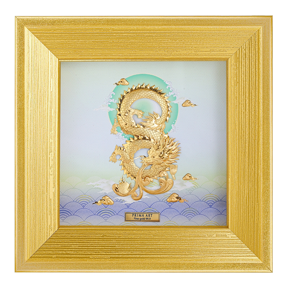 PRIMA ภาพหัตถศิลป์มังกรเลข 8 มงคล รหัสสินค้า 711S0073-01