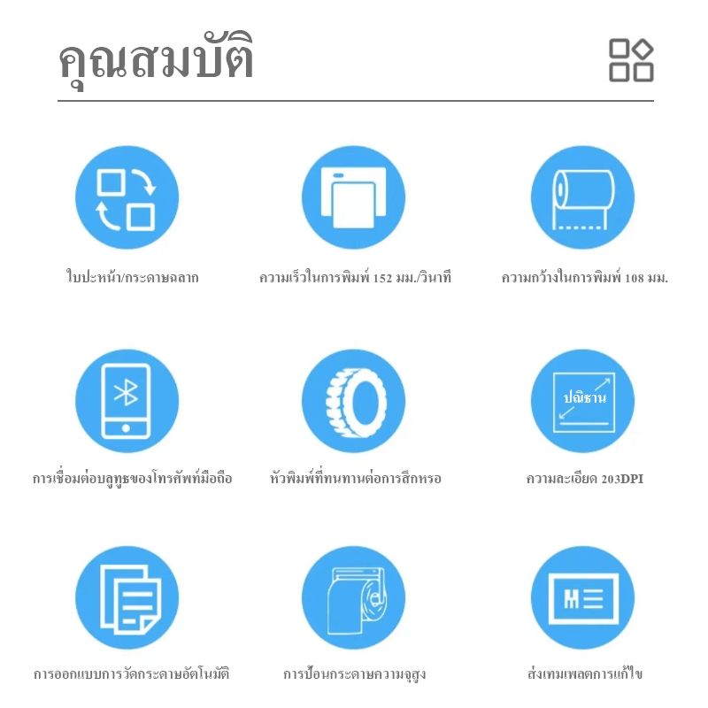 (แท้100%) XP-420B เครื่องปริ้นเตอร์ใบปะหน้า USB,USB+Bluetooth Thermal Printer เครื่องปริ้นสติกเกอร์