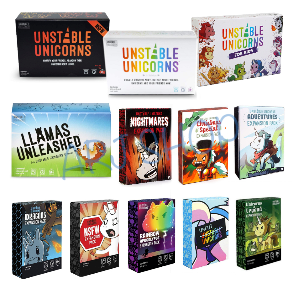 Unstable unicorns Board game (English) - บอร์ดเกมยูนิคอร์น unicorn - NSFW / Legend / Dragon / Rainbo