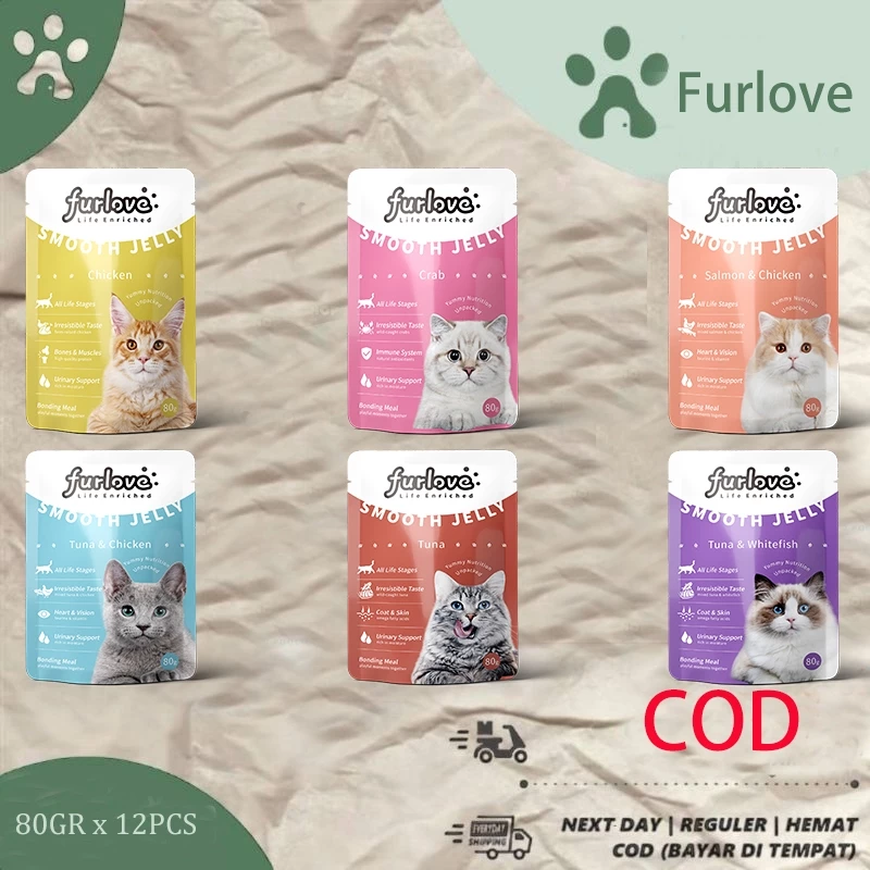 Furlove อาหารเปียกแมว สุขภาพดี ขนาด 80 กรัม