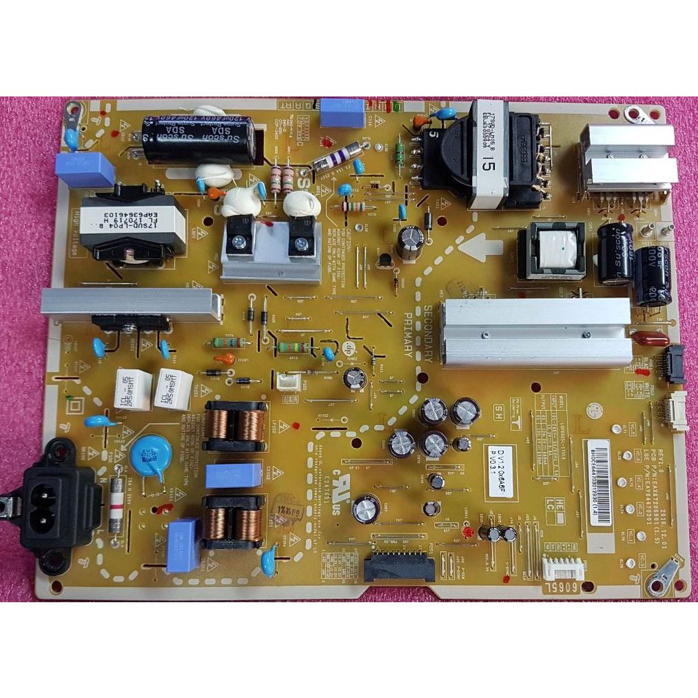 เพาเวอร์ซัพพลาย ทีวี แอลจี LG POWER SUPPLY LG อะไหล่แท้/ของถอด ใช้กับรุ่น 65UJ654T:65UK6540PTD:65UV3