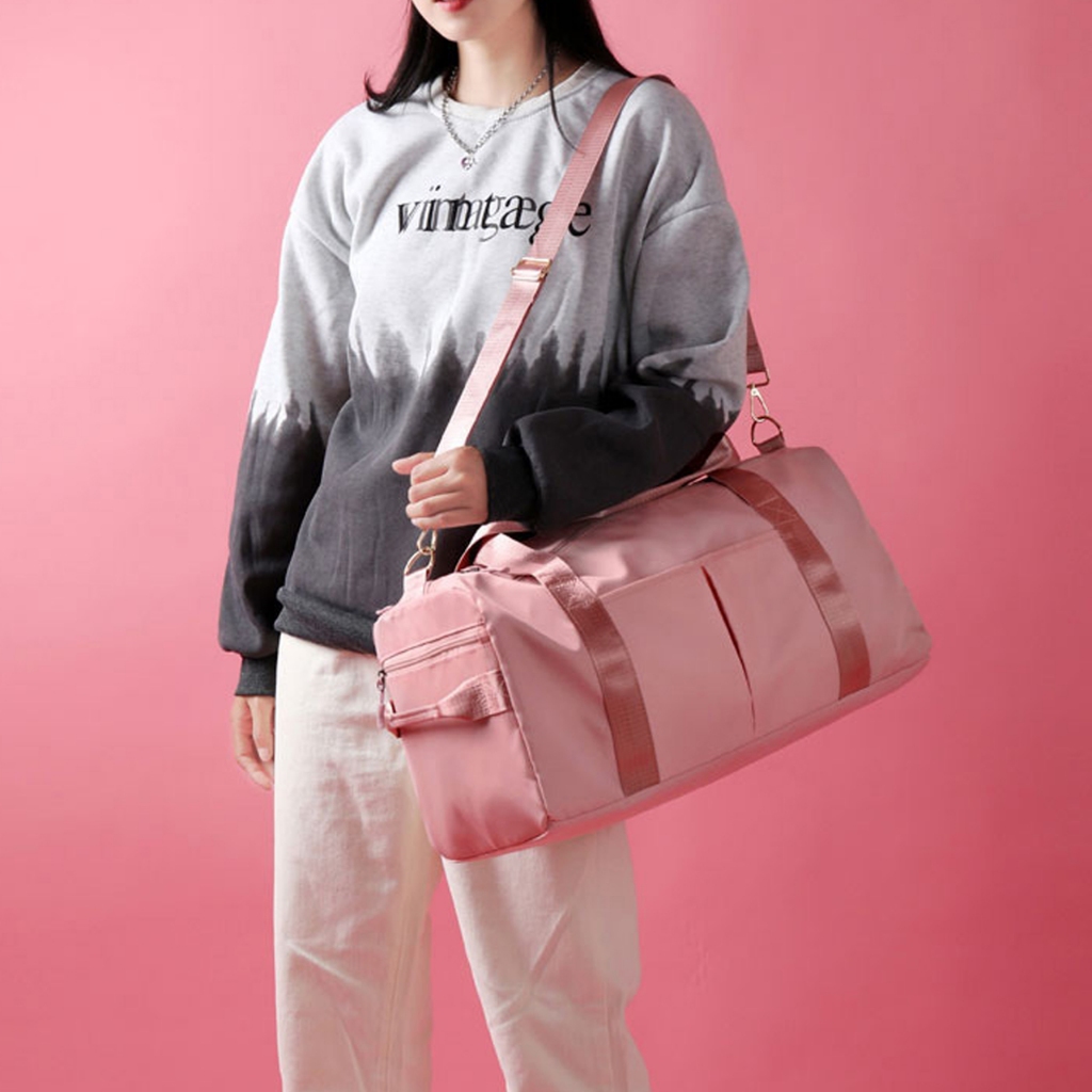Hanaso กระเป๋าผ้าเดินทาง 46x22x24cm กระเป๋าเสื้อผ้า หิ้วขึ้นเครื่องบินได้ กระเป๋าใส่เสื้อผ้า bags for traveling