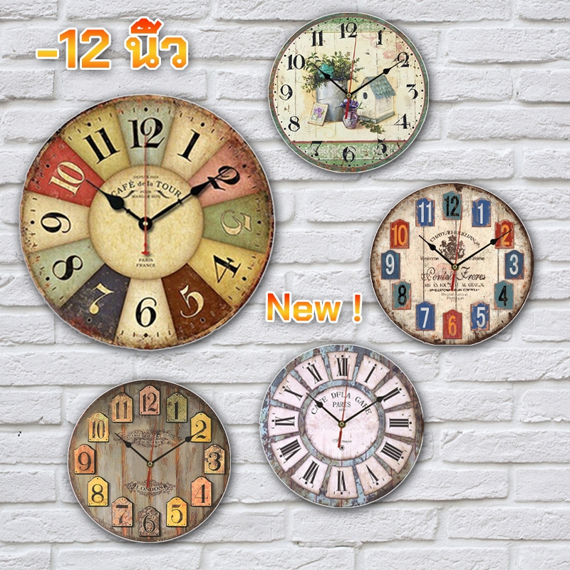 Wall clock นาฬิกาดิจิตอล ปฏิทิน นาฬิกาควอตซ์เงียบนา