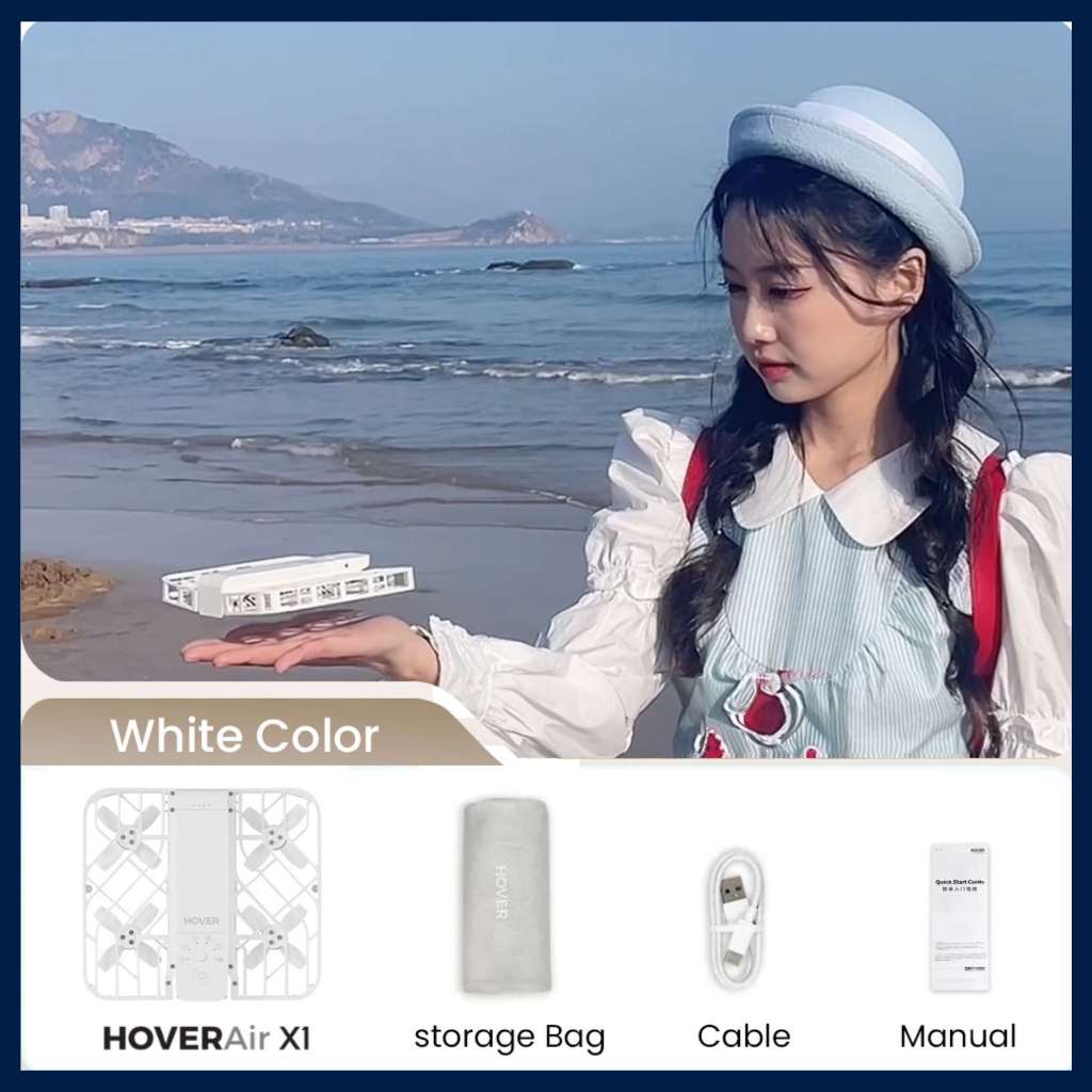 [Flagship Store]โดรนตากล้องส่วนตัวของคุณ- HOVERAir Flying Camera X1