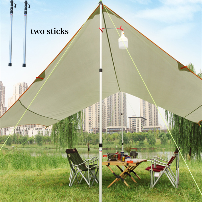 พร้อมส่ง เสาฟลายชีท ยาว 300cm. ชุดละ 2 เสา สินค้าน้ำหนักเบาสามารถพกพาสะดวก ใช้ค้ำเต้นท์ ค้ำผ้าใบได้ดี - รูปที่ 2