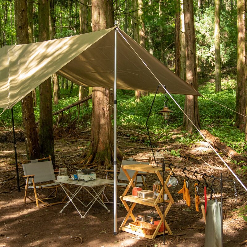 พร้อมส่ง เสาฟลายชีท ยาว 300cm. ชุดละ 2 เสา สินค้าน้ำหนักเบาสามารถพกพาสะดวก ใช้ค้ำเต้นท์ ค้ำผ้าใบได้ดี - รูปที่ 6