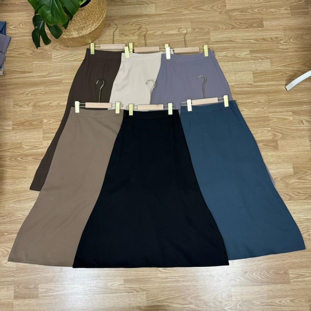MERMAID SKIRT กระโปรงทรงหางปลา ซิปข้าง ผ้าบาร์บี้เปเป้ รูปที่ 6