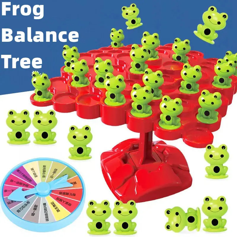 พร้อมส่ง กบสมดุล ต้นไม้ Montessori เกมครอบครัว ของเล่นเด็ก พัฒนาของเล่น ของขวัญสำหรับเด็ก ของเล่นต่อสู้ ต้นไม้สมดุลกบ