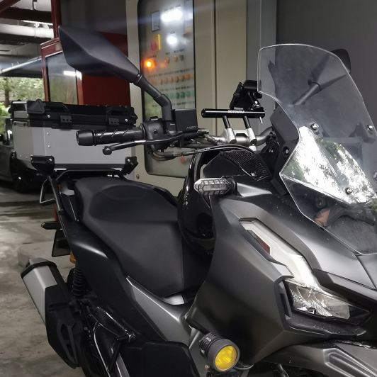 กระจก ADV350 ADV160 ทรงz900 เลนส์ใส มองเห็นชัดเจน