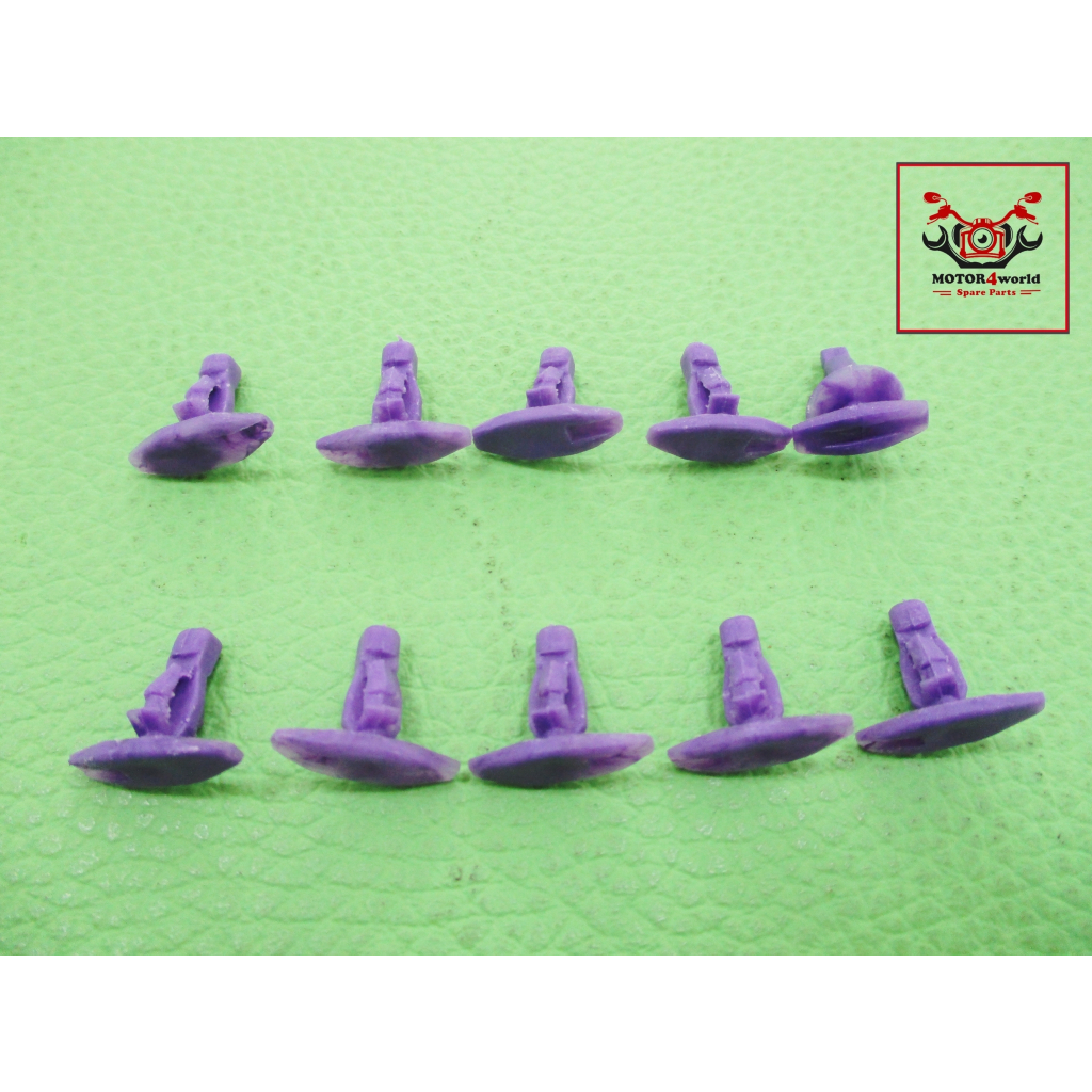 DOOR SEAL RUBBER LOCKING CLIP PURPLE SET For TOYOTA HILUX LH112 (98) // กิ๊บยางขอบประตู สีม่วง