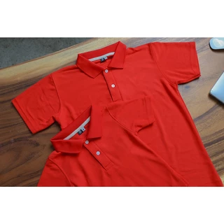 เสื้อโปโล สีแดง สีพื้น จูติ Tk
