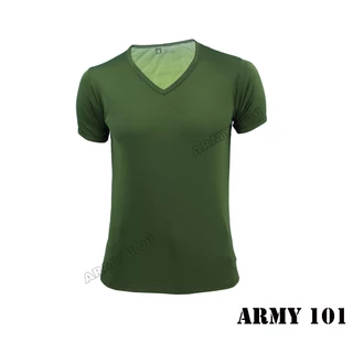 เสื้อยืด เสื้อซับใน ผ้านาโน ผ้ามัน คอวี เจ้าหน้าที่ พนักงาน ข้าราชการ ทหาร ตำรวจ ลายพราง ดำ ขาว BV