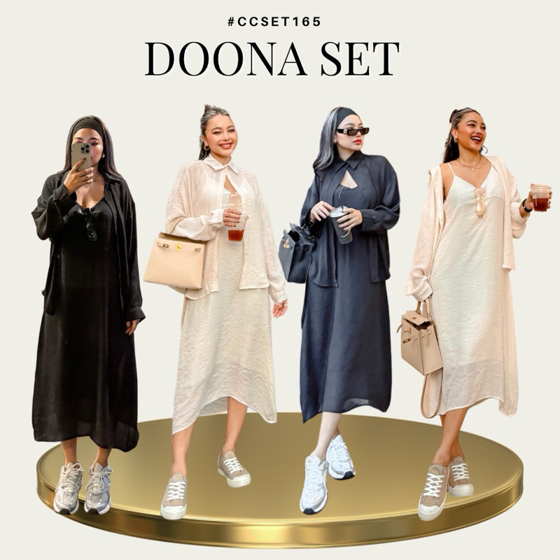 Chuu Clothing - Doona Set [พร้อมส่งสีครีม]