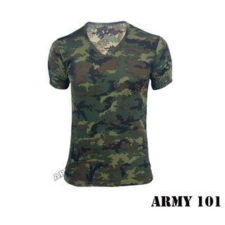 เสื้อยืด เสื้อซับใน ผ้านาโน ผ้ามัน คอวี เจ้าหน้าที่ พนักงาน ข้าราชการ ทหาร ตำรวจ ลายพราง ดำ ขาว BV