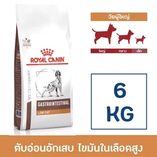 Royal Canin Gastro Intestinal low fat 6 kg สำหรับสุนัขโรคตับอ่อนอักเสบ 6 กิโลกรัม