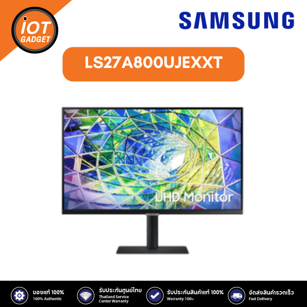 Samsung LS27A800UJEXXT  หน้าจอ Monitor 27"" IPS HRM 4K SA800U