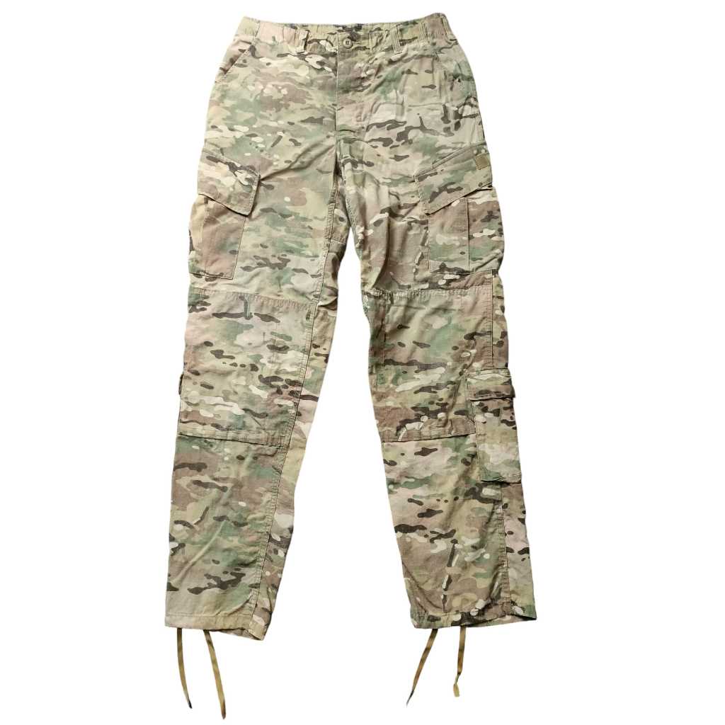 กางเกงทหาร USA ลายพรางมัลติแคม ผ้าหน่วงไฟ ผ้าตาราง รหัส 50 รอบเอวจริง 35