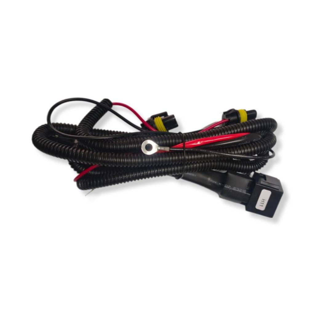 King_carmate สายรีเลย์ H11 DC 12V/24V 40A หลอดไฟเสริมสายกลุ่ม HID Xenon Controller สายเคเบิลรีเลย์สายไฟ