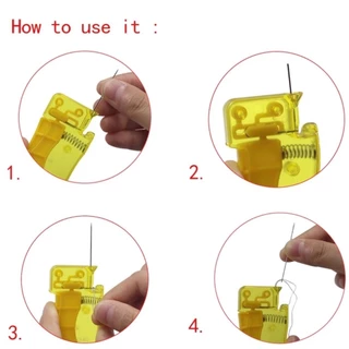 🧸ที่สนเข็มอัตโนมัติ ที่ร้อยด้าย อุปกรณ์ช่วยร้อยด้าย เครื่องมือสนเข็ม แบบตลับ