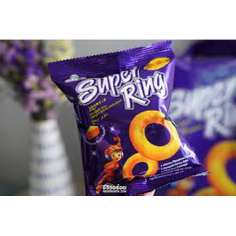 super ring ขนมมาเลย์ซองม่วง ขนมซูเปอร์ริง