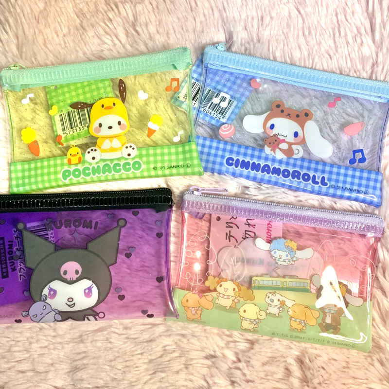 [ลายใหม่มาเพิ่ม👛] กระเป๋าใส่เงิน,เหรียญ Sanrio Cinnamoroll, Pochacco Mini pouch ลิขสิทธิ์เเท้จากญี่ปุ่น 🇯🇵