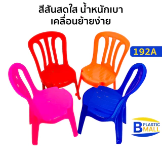 [เก้าอี้เด็ก] Luckyware เก้าอี้พลาสติกมีพนักพิงสำหรับเด็ก รุ่น 192A