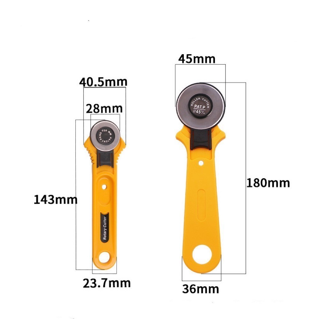 มีดโรตาลี่ตัดผ้า  ลูกกลิ้งตัดผ้า  45 mm.28 mm.✂ ราคา ถูกที่สุด ดีลบีเคเค แกลเลอรีภาพที่ 5