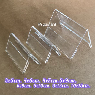 ♥️พร้อมส่ง [ร้านไทย] ป้ายอะคริลิค (2หน้า) 3x5,4x6,6x9,8x12cm. *หนา2มิล* โรงงานไทย
