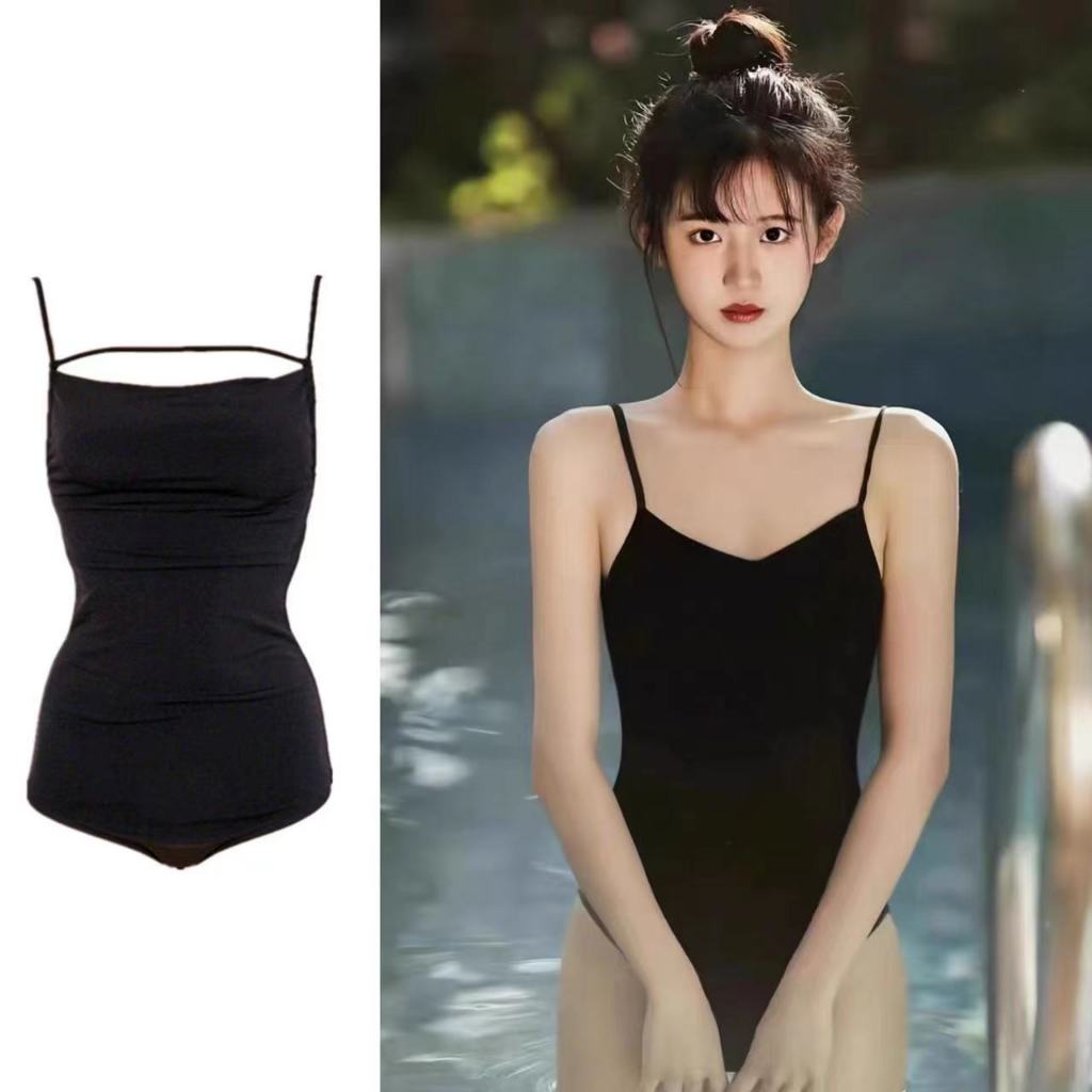 ชุดว่ายน้ำวันพีช ชายหาด เซ็กซี่ แฟชั่น เว้าหลัง swim สีทึบ #0008