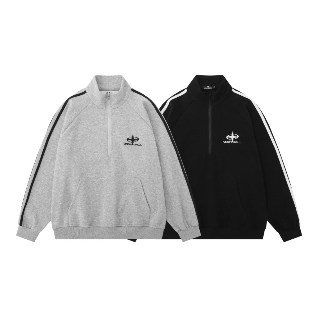 เสื้อแขนยาวเกาหลีคอปกซิป Premium ZIP Korea sweater Style