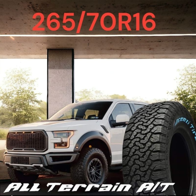 265/70R16 AT DCENTI ALLTERRAIN ยางผลิตไทยคุณภาพเกรดAยางรถยนต์ราคาถูกใหม่ปี2025เหมาะลาดยางและลูกรัง ราคา1เส้น เก็บปลายทาง