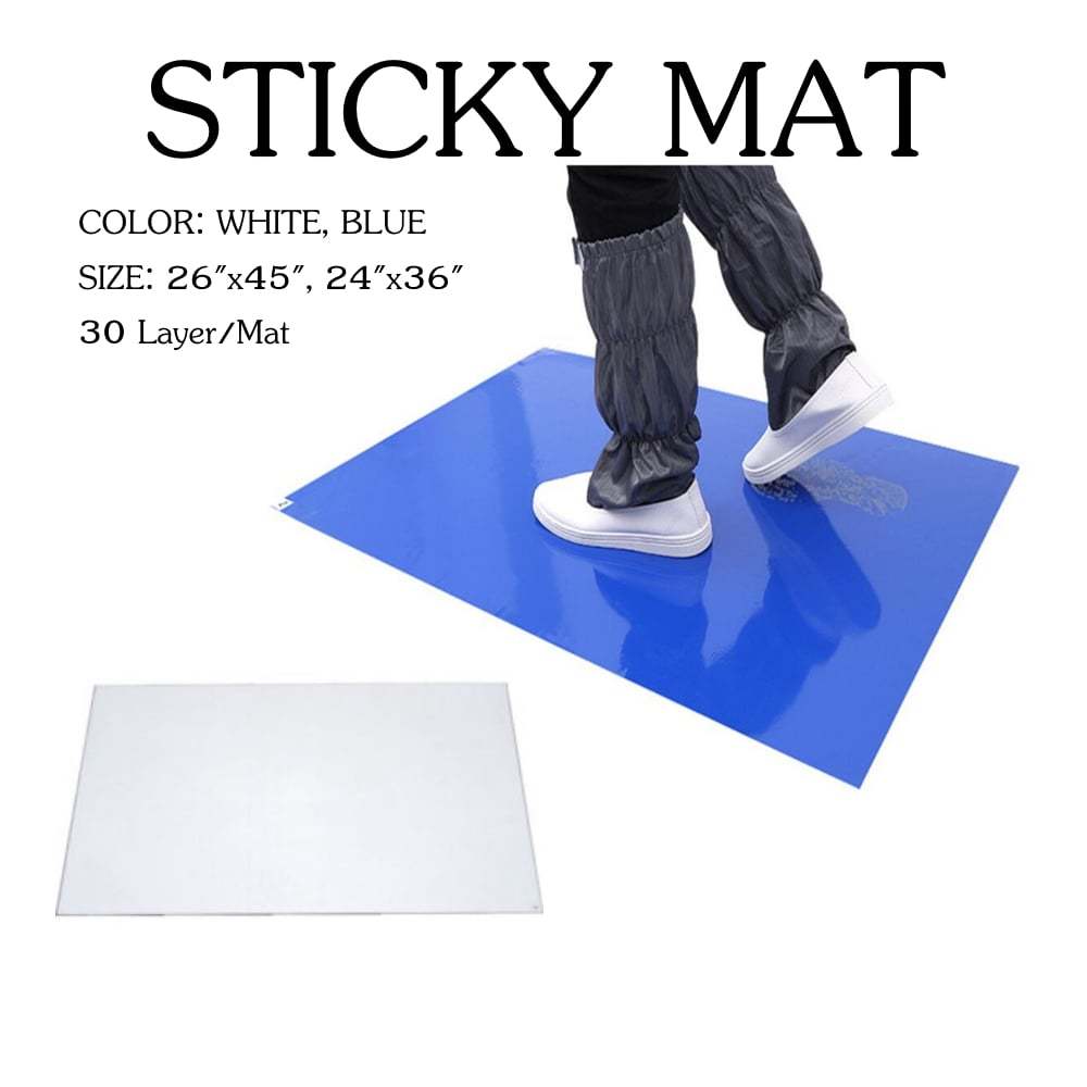 STICKY MAT BLUE ,WHITE แผ่นกาวดักฝุ่น (1แผ่นมี 30 ชั้น) ราคาสำหรับ 10 แผ่น “สินค้าต้องพับเพื่อได้ขนาดตามมาตรฐานของขนส่ง”