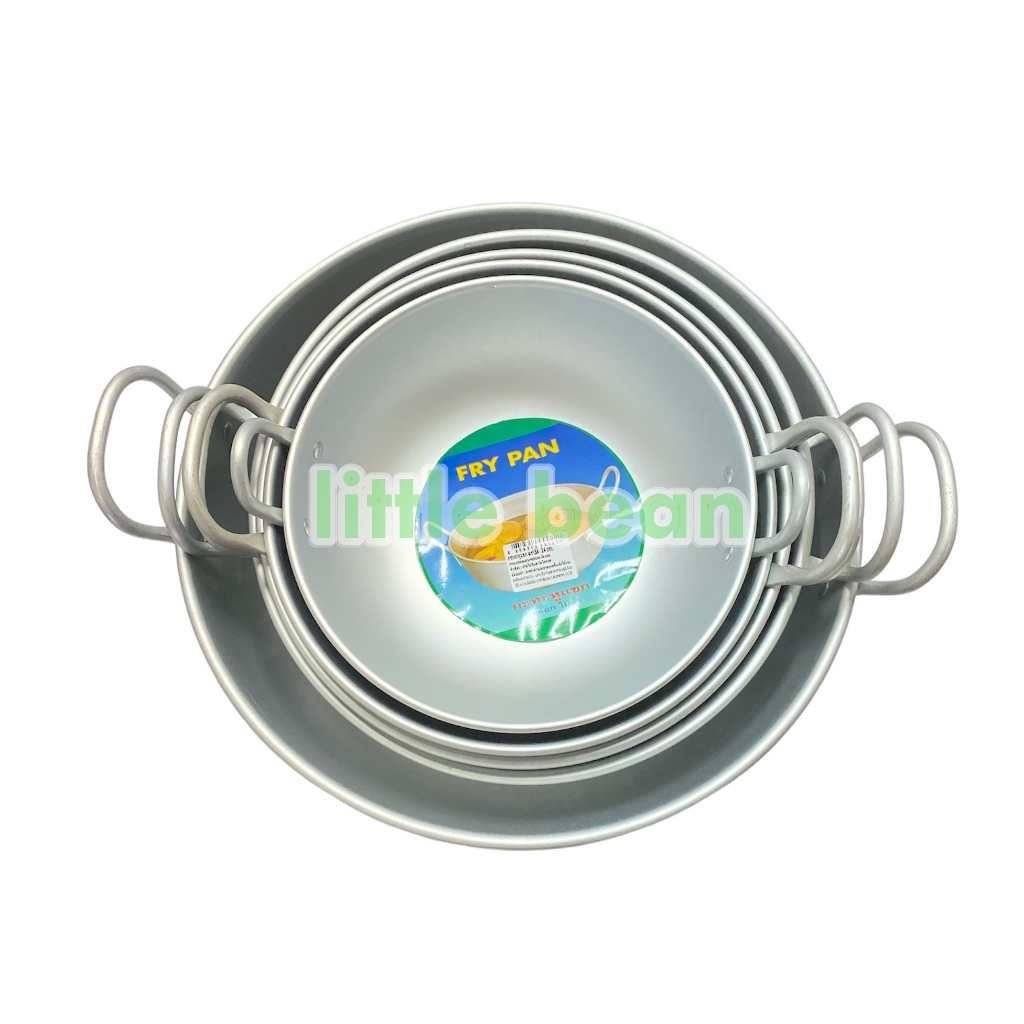 กระทะเเขกมีหู ทอดโดนัท ตรา 3A FRY PAN