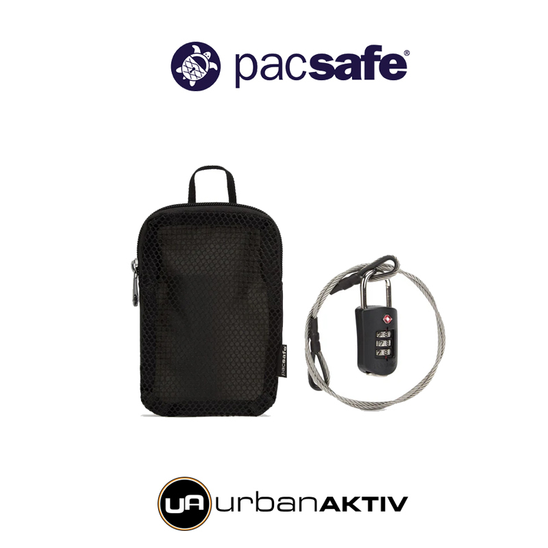 Pacsafe Prosafe 1000 with steel cable แม่กุญแจพร้อมสายเคเบิลล๊อคกระเป๋าเดินทาง