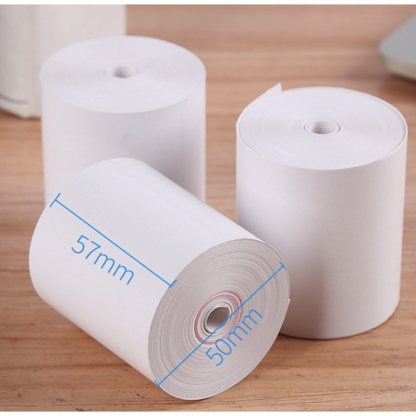 (ขายส่ง) กระดาษใบเสร็จ57x50mm 80*80mm*1ม้วน receipt Paper ม้วนกระดาษความร้อนสลิป บิล - รูปที่ 7
