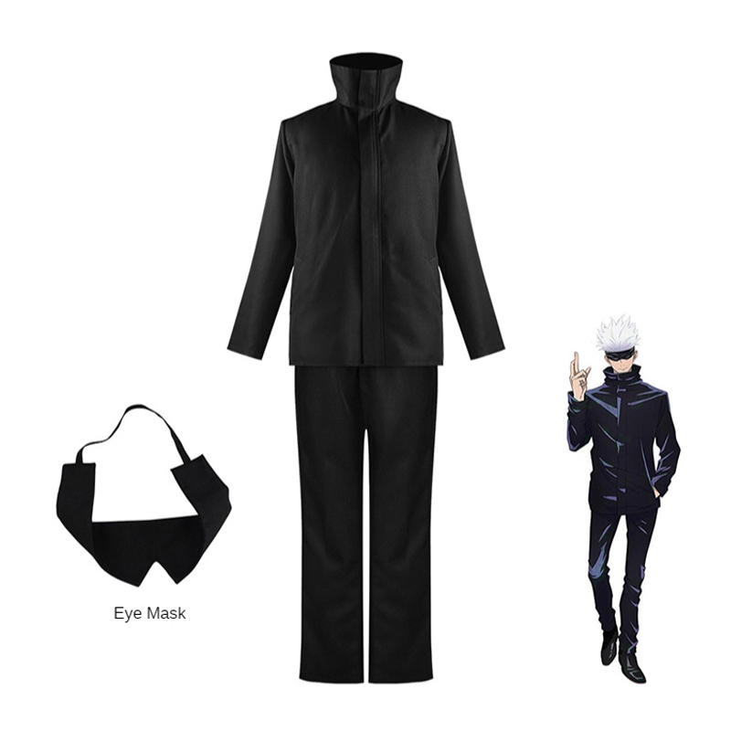 🇹🇭 อะนิเมะ ชุดแปลกๆ Jujutsu Kaisen Gojo Satoru Cosplay Costume ผู้ใหญ่คอสเพลย์เครื่องแต่งกายแว่นตาวิกผมฮา - รูปที่ 6