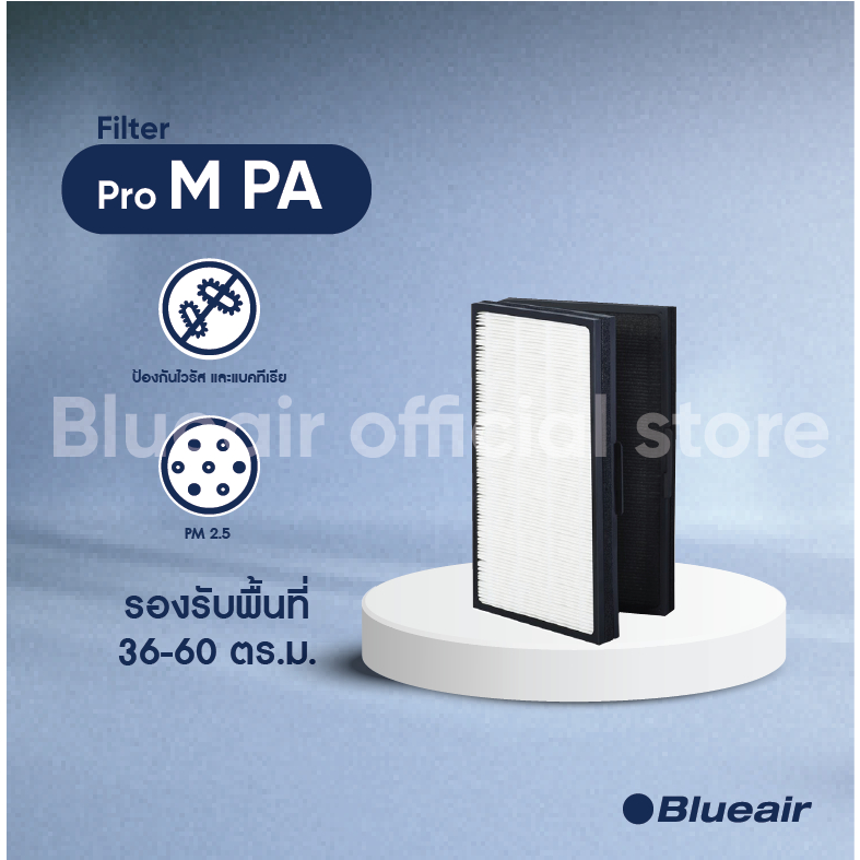 Blueair ไส้กรองอากาศ รุ่น Pro M แบบ Particle เน้นกรองฝุ่น