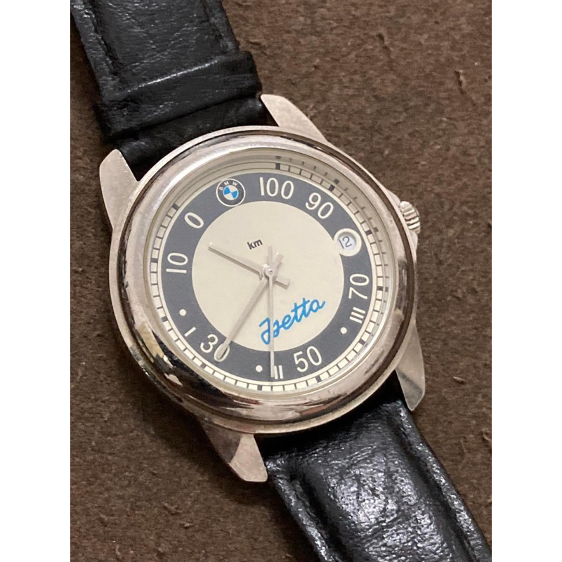นาฬิกาทำให้รถ Bmwสามล้อในตำนานหายากสุดๆหน้าปัดเป็นรูปไมค์รถ Vintage Watch BMW Isetta 1950’s Moto Coupe Bubble Classic