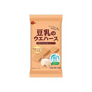 [พร้อมส่ง] Bourbon Soy Milk Wafers 16P บิสกิตเวเฟอร์นมถั่วเหลือง 16 ชิ้น