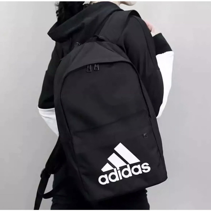 กระเป๋าเป้ADIDAS เป้สะพายหลัง เดินทาง นักเรียนชายและหญิงทนต่อการสึกหรอความจุขนาดใหญ่ ขนาด 18นิ้ว
