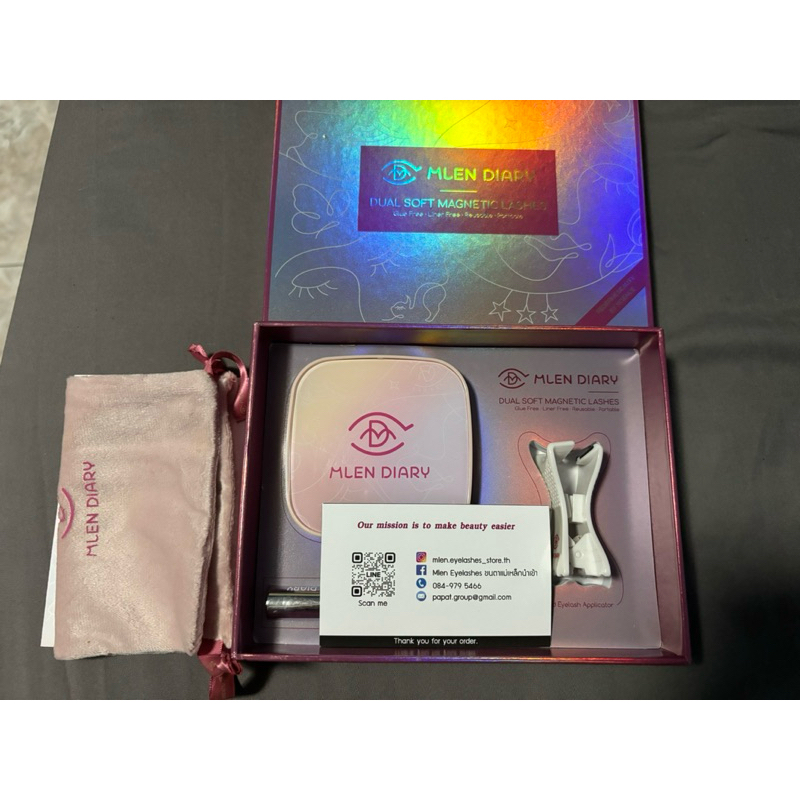 ( ขายแล้วค่า)ขนตาแม่เหล็ก mlen diary เบอร์2 แค่ลองข้างเดียวค่า