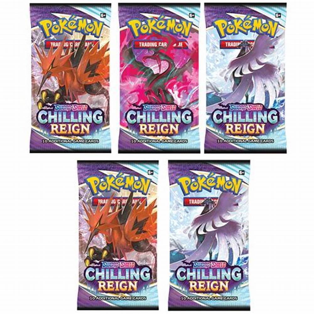 X1 Pokemon TCG Sword &amp; Shield Chilling Reign Booster Pack