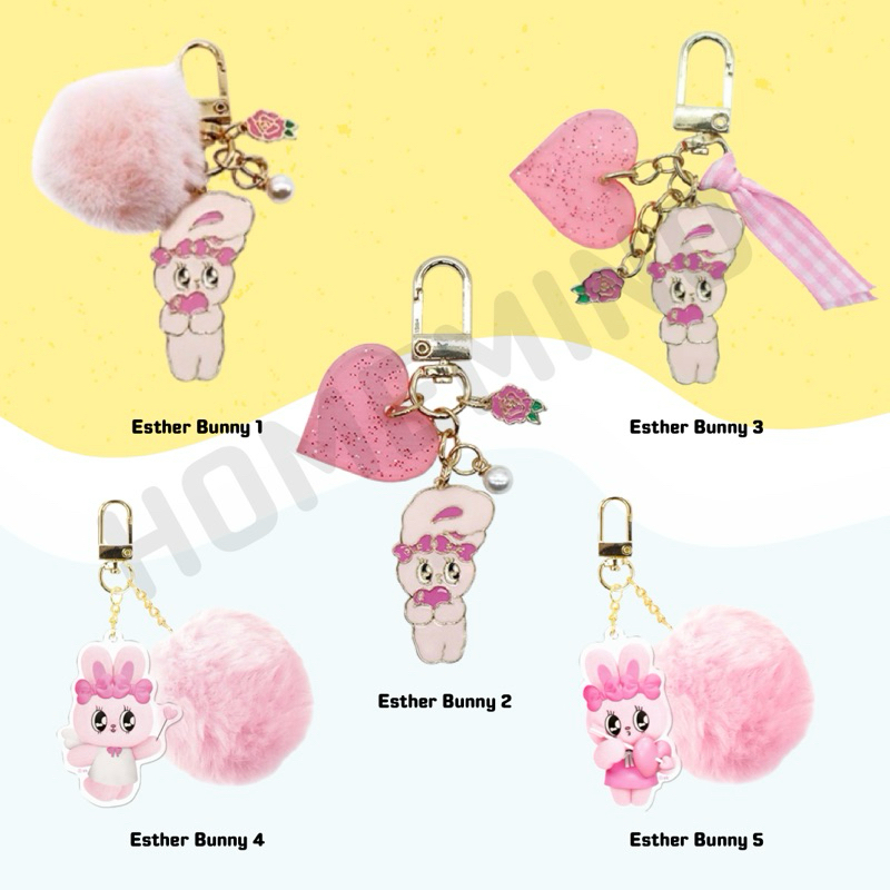 🌈 พร้อมส่ง ❤️ Esther Bunny Keychain พวงกุญแจ ลิขสิทธิ์แท้ 100%