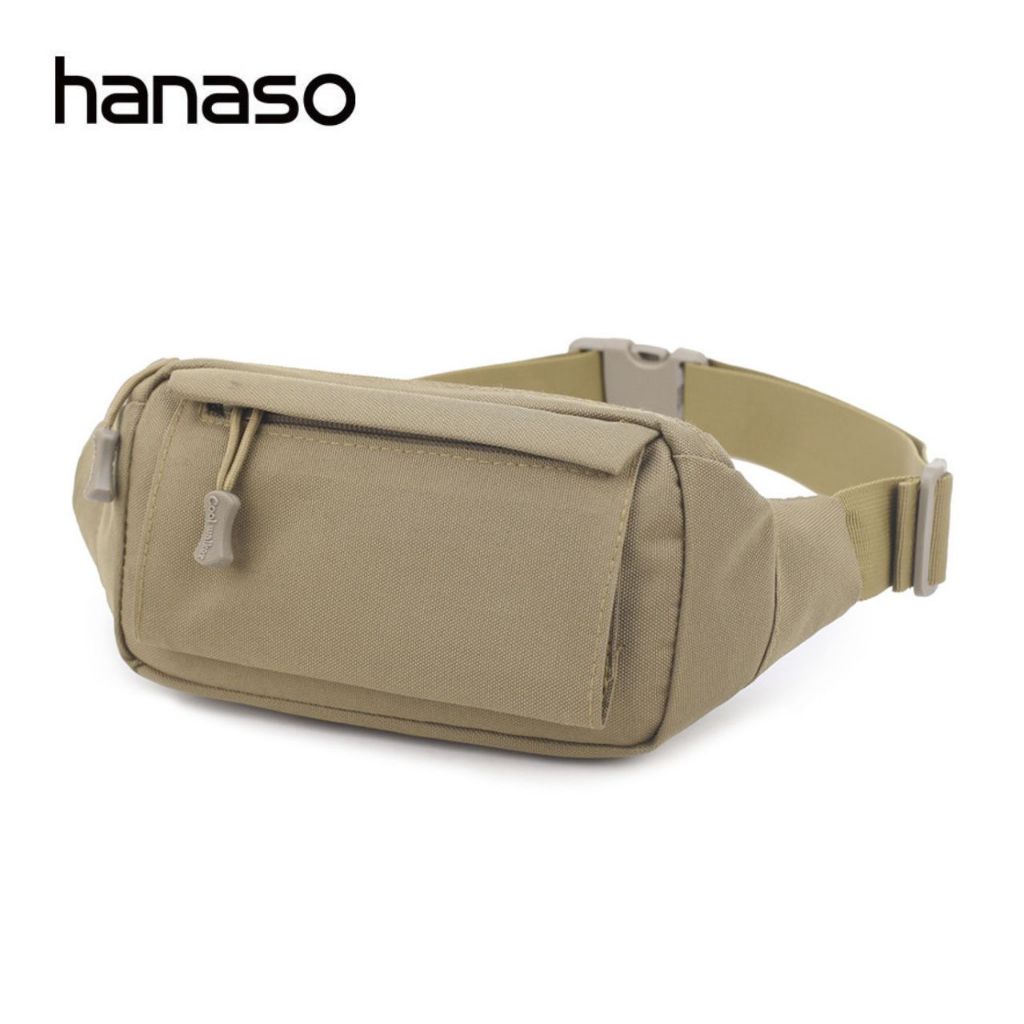 Hanaso กระเป๋าคาดเอว กันน้ำ ลายทหาร คาดอก สะพายข้าง waist bag