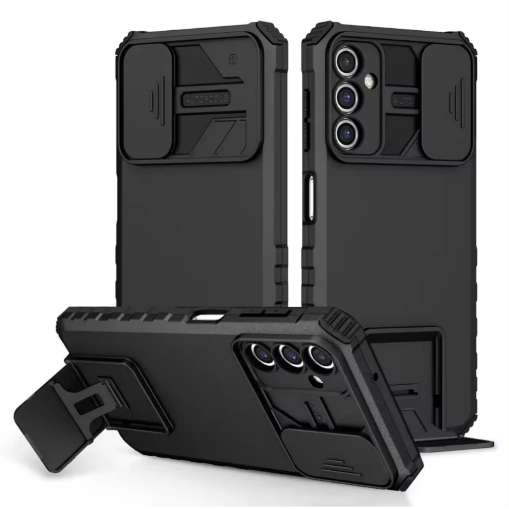 เคสโทรศัพท์ Case For Samsung galaxy A15 5G เคสกันกระแทก มีขาตั้ง ตั้งได้ สไลด์ปิดกล้อง กันรอยกล้อง TPU+PC